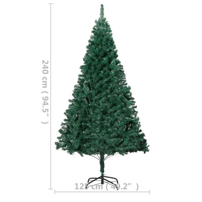 Artificial Pre-lit Christmas Tree with Thick Branches Green 240 cm Payday Deals