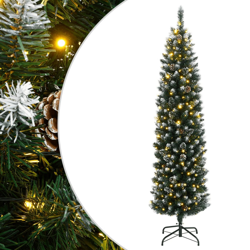 Artificial Slim Christmas Tree 300 LEDs 240 cm Payday Deals