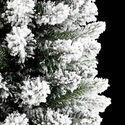Artificial Slim Christmas Tree with Flocked Snow 180 cm PVC&PE Payday Deals