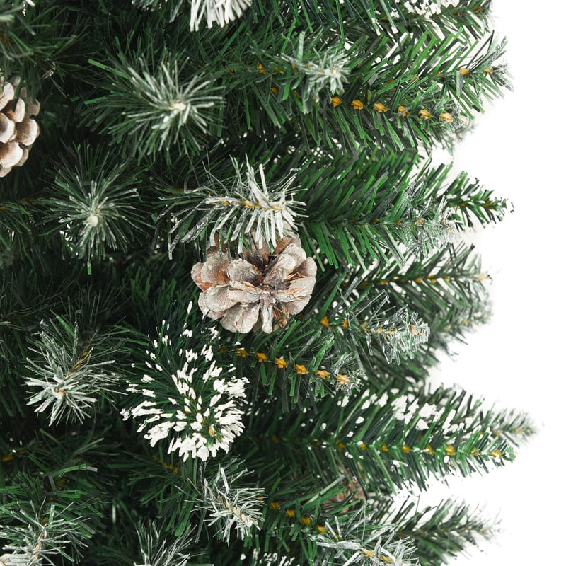 Artificial Slim Christmas Tree with Stand 210 cm PVC Payday Deals