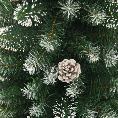 Artificial Slim Christmas Tree with Stand 210 cm PVC Payday Deals