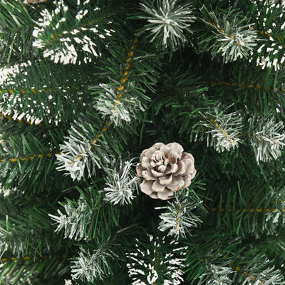 Artificial Slim Christmas Tree with Stand 240 cm PVC Payday Deals
