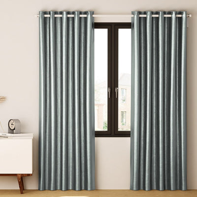 Artiss 2X Blockout Curtains Blackout Window Curtain Eyelet 300x230cm Grey Payday Deals