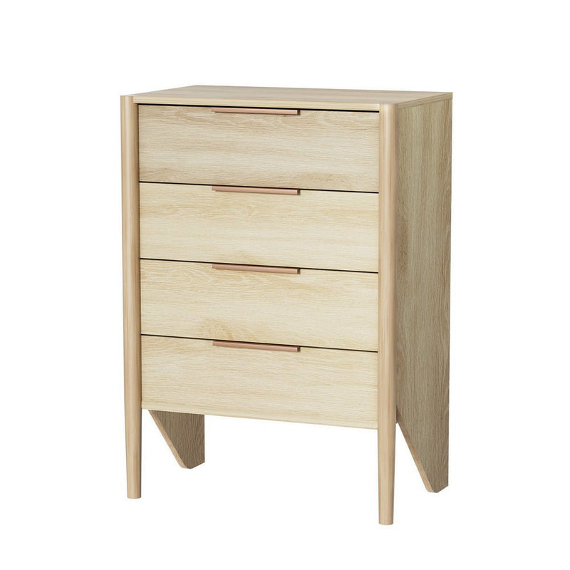 Artiss 4 Chest of Drawers - INEZ Oak Payday Deals