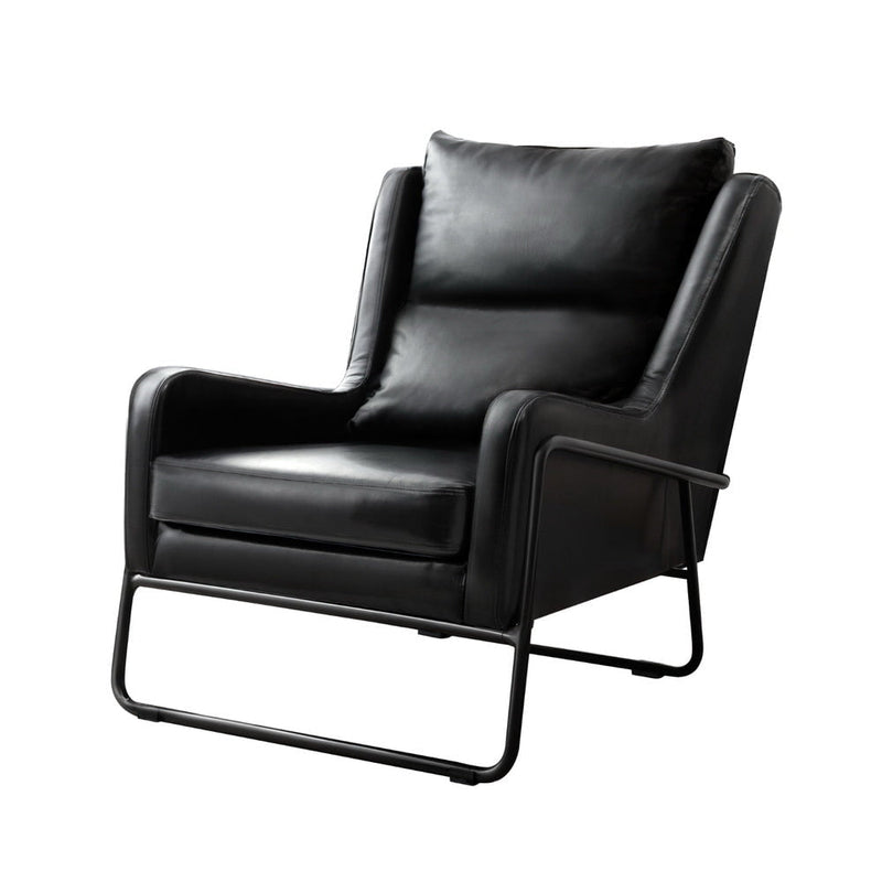 Artiss Armchair Accent Chair PU Leather Wingback Black Payday Deals