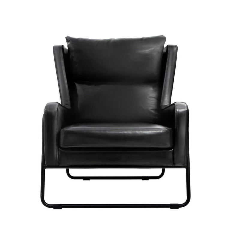 Artiss Armchair Accent Chair PU Leather Wingback Black Payday Deals