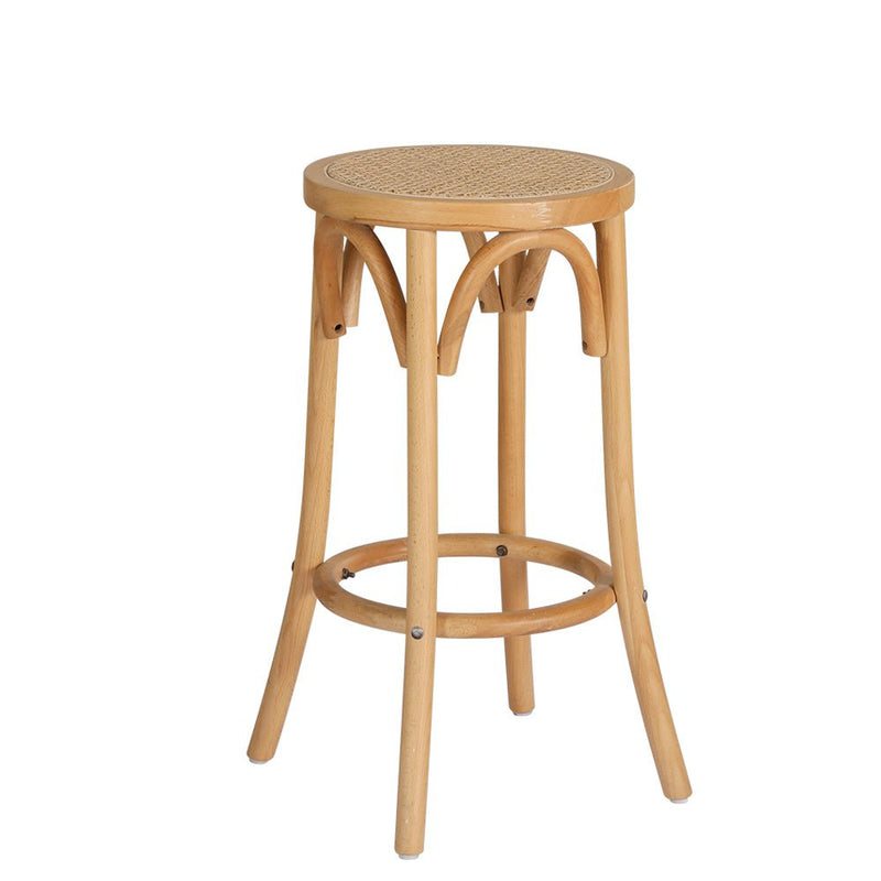 Artiss Bar Stools Wooden Stool Counter Chair Kitchen Barstools Rattan Seat Payday Deals