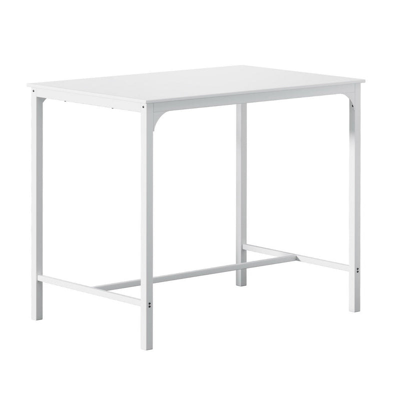 Artiss Bar Table Dining Desk High Kitchen Shelf Metal Legs Cafe Pub White Payday Deals