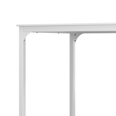 Artiss Bar Table Dining Desk High Kitchen Shelf Metal Legs Cafe Pub White Payday Deals