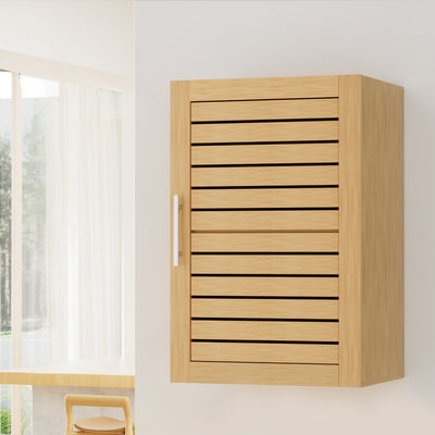 Artiss Bathroom Storage Cabinet 70cm wooden 2 Tier Shelf Wall Mounted JILL Payday Deals