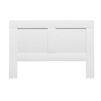 Artiss Bed Frame Double Size Bed Head with Shelves Headboard Bedhead Base White Payday Deals