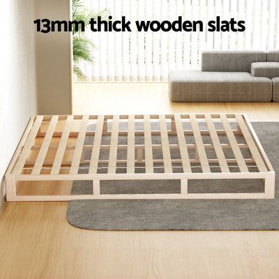 Artiss Bed Frame King Size Wooden Base Mattress Platform Timber Pine KALAM Payday Deals
