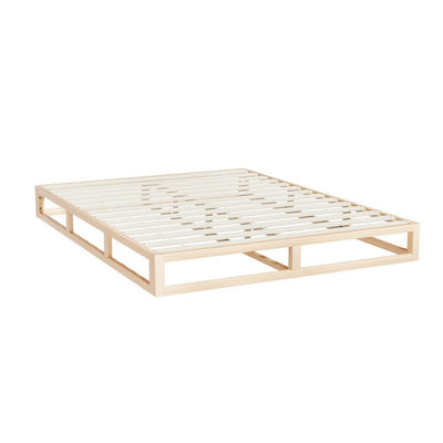 Artiss Bed Frame Queen Size Wooden Base Mattress Platform Timber Pine KALAM Payday Deals