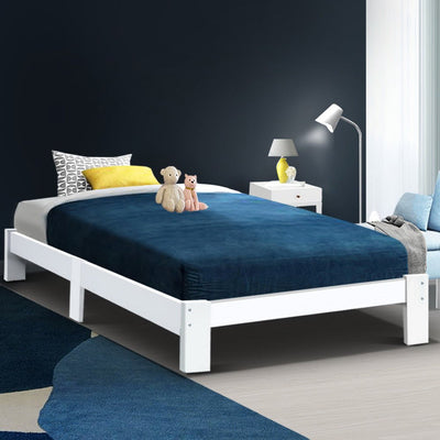 Artiss Bed Frame Single Wooden Bed Base Frame Size JADE Timber Mattress Platform Payday Deals