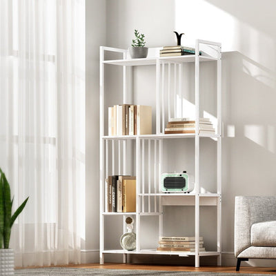 Artiss Bookshelf Display Shelves 5 Tiers 120cm White Payday Deals