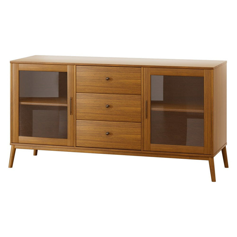 Artiss Buffet Sideboard Glass Doors - Oak Payday Deals