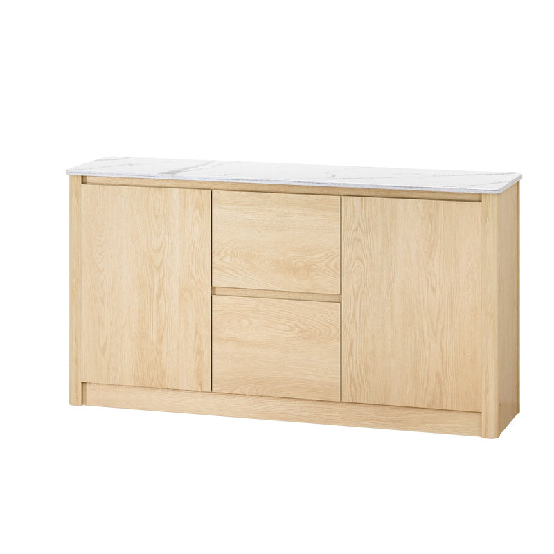 Artiss Buffet Sideboard Marble Style Tabletop - Pine Payday Deals