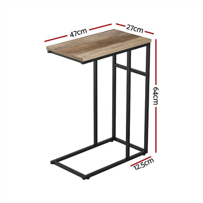 Artiss Coffee Side Table Laptop Desk Bedside Sofa End Tables Wooden Metal Frame Payday Deals