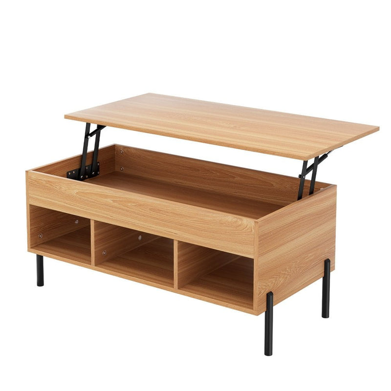 Artiss Coffee Table Lift-top Oak Payday Deals