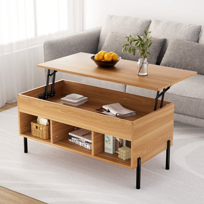 Artiss Coffee Table Lift-top Oak Payday Deals