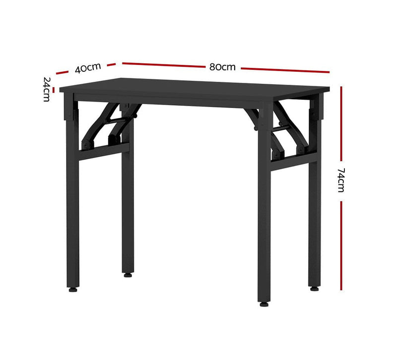 Artiss Computer Desk Laptop Table Bookshelf Desk Storage Rack Office Study Black Payday Deals