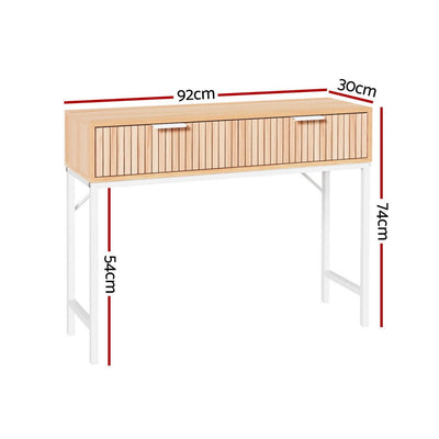 Artiss Console Table 2 Drawers 92CM Payday Deals