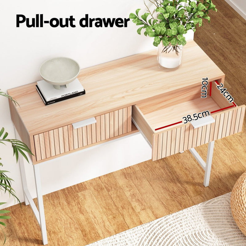 Artiss Console Table 2 Drawers 92CM Payday Deals