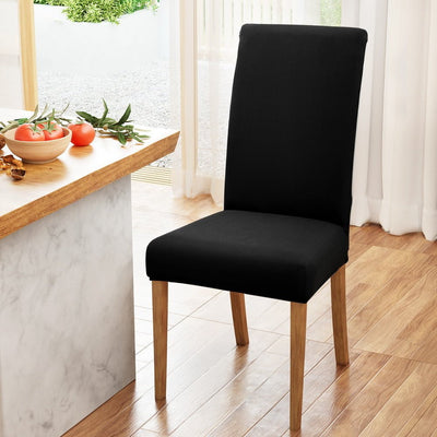 Artiss Dining Chair Covers 4x Slipcovers Spandex Stretch Banquet Wedding Black Payday Deals