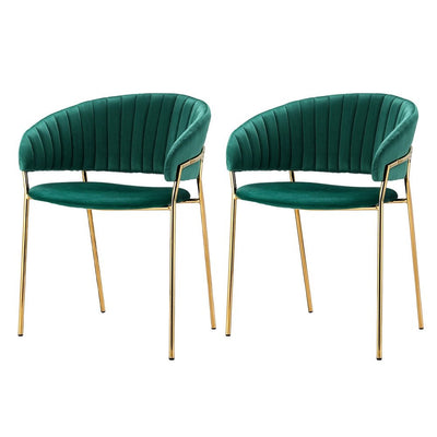 Artiss Dining Chairs Green Velvet Upholstered Set Of 2 Dalia Payday Deals