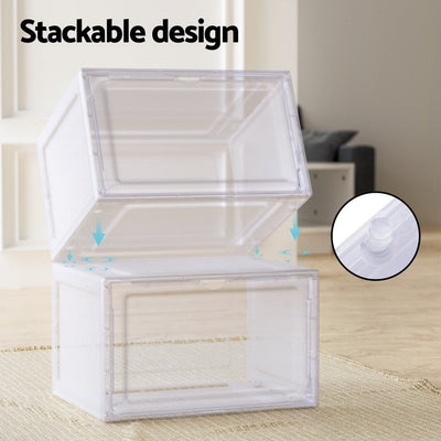 Artiss DIY Shoe Box Set of 6 Stackable Magnetic Door Payday Deals