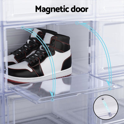 Artiss DIY Shoe Box Set of 6 Stackable Magnetic Door Payday Deals