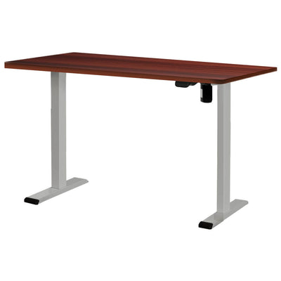 Artiss Electric Standing Desk Motorised Sit Stand Desks Table Grey Walnut 140cm Payday Deals