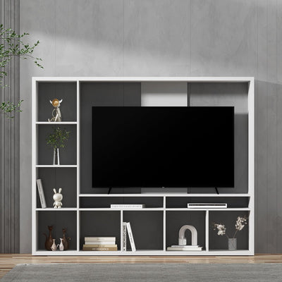 Artiss Entertainment Center Unit TV Stand TV Cabinet Open Shelves 183CM White Payday Deals