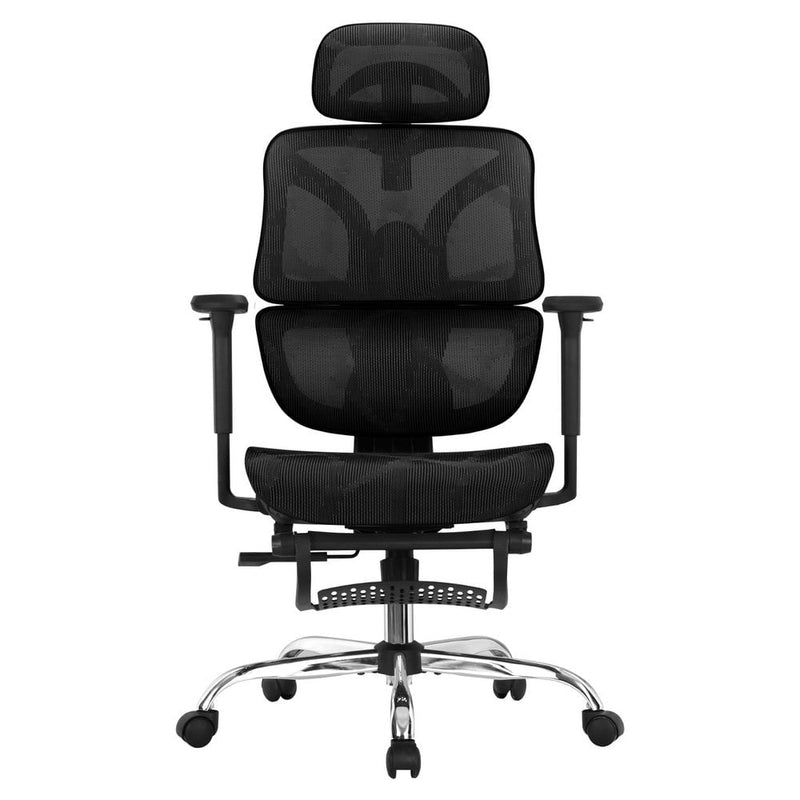 Artiss Ergonomic Office Chair Footrest Black Payday Deals