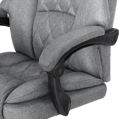 Artiss Executive Office Chair Fabric Recliner Grey Payday Deals