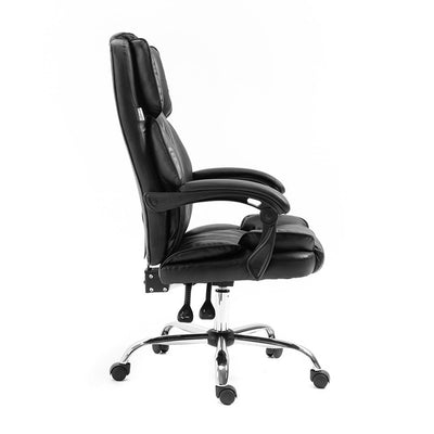 Artiss Executive Office Chair Leather Gaming Computer Desk Chairs Recliner Black Payday Deals