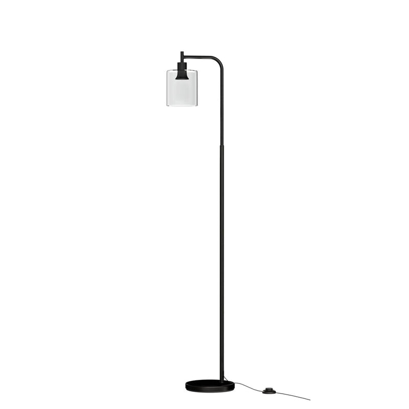 Artiss Floor Lamp Light Stand Modern Home Living Room Office Reading Glass Shade Black Payday Deals