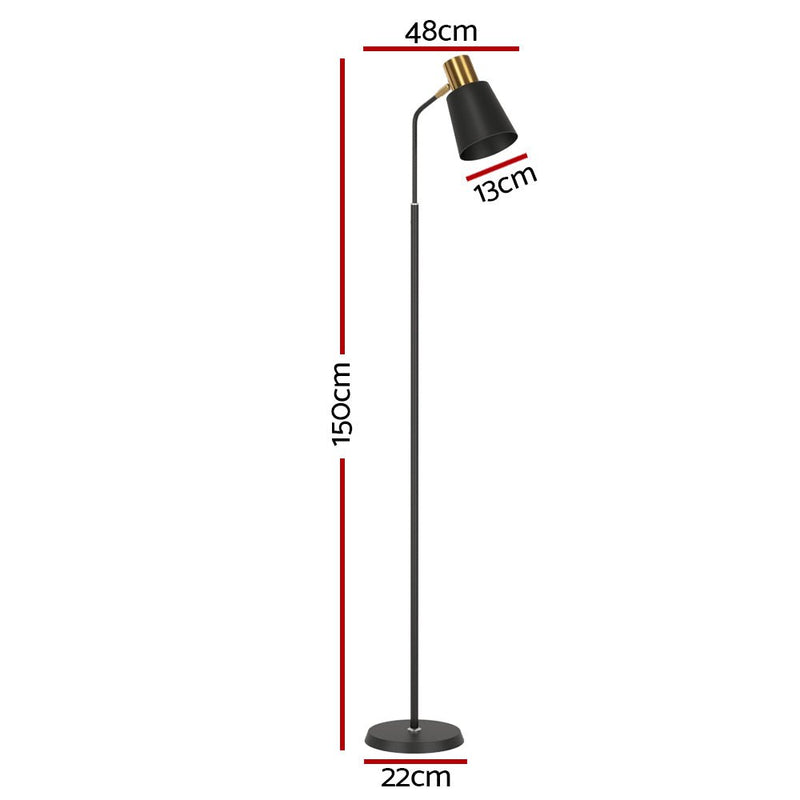 Artiss Floor Lamp Modern Light Stand LED Home Room Office Reading Black Payday Deals