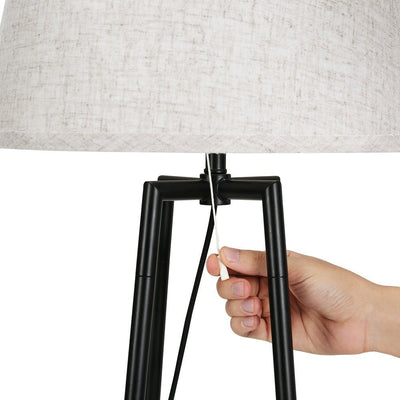 Artiss Floor Lamp Shelf Stand Modern LED Storage Shelves Living Room Light Payday Deals