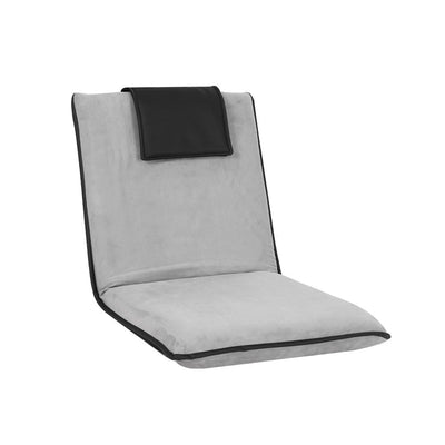 Artiss Floor Lounge Sofa Bed Couch Recliner Chair Folding Chair Cushion Grey Payday Deals