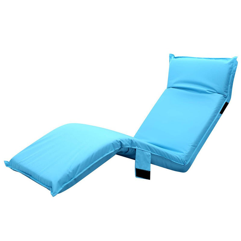 Artiss Floor Lounge Sofa Camping Chair Blue Payday Deals