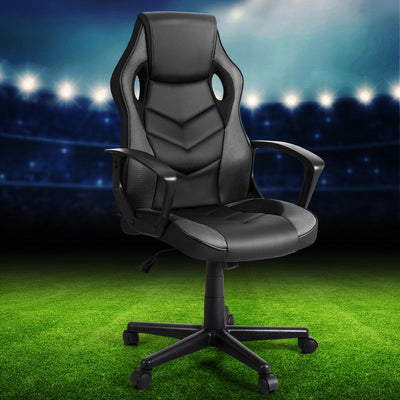 Artiss Gaming Office Chair Computer Chairs Grey Payday Deals