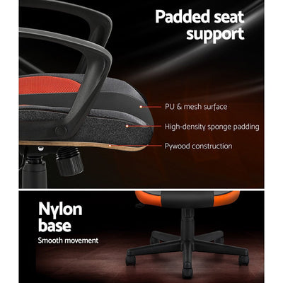 Artiss Gaming Office Chair Computer Executive Racing Chairs High Back Orange Payday Deals