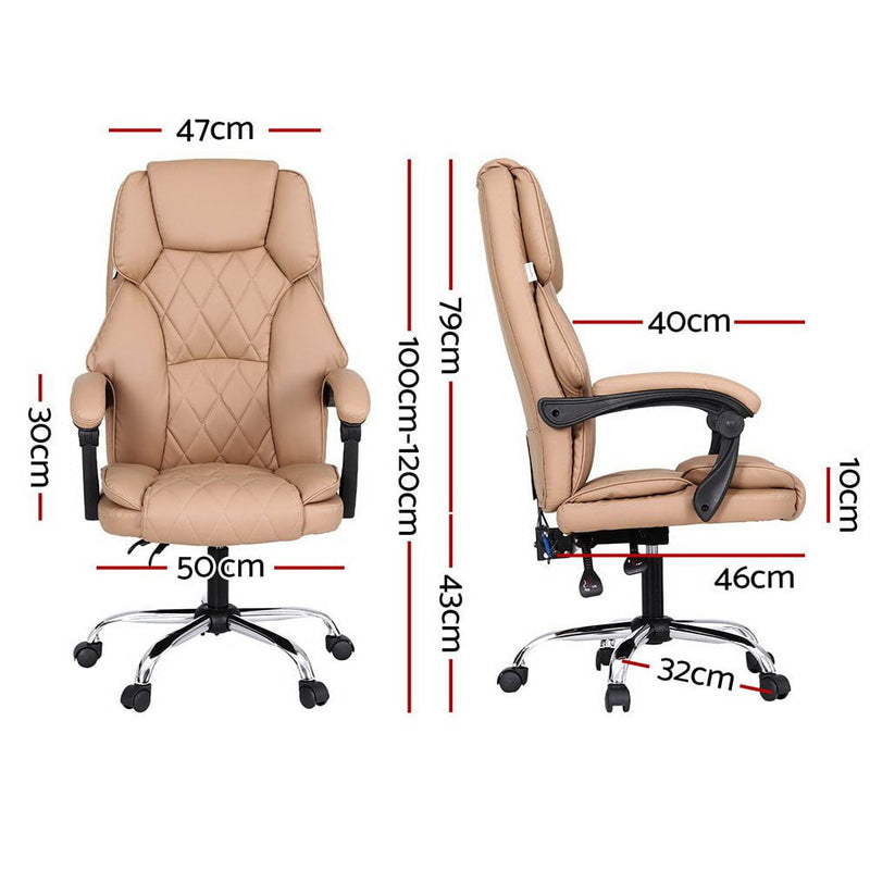 Artiss Massage Office Chair Computer Chairs High Back Payday Deals