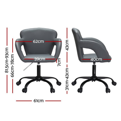 Artiss Office Chair Mid Back Grey Payday Deals