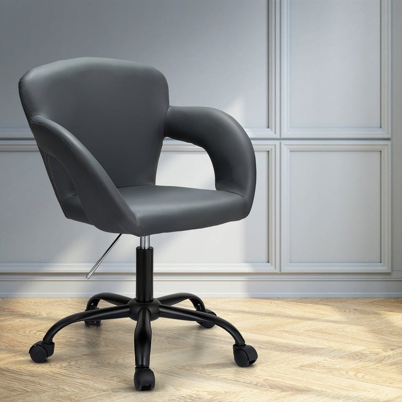 Artiss Office Chair Mid Back Grey Payday Deals