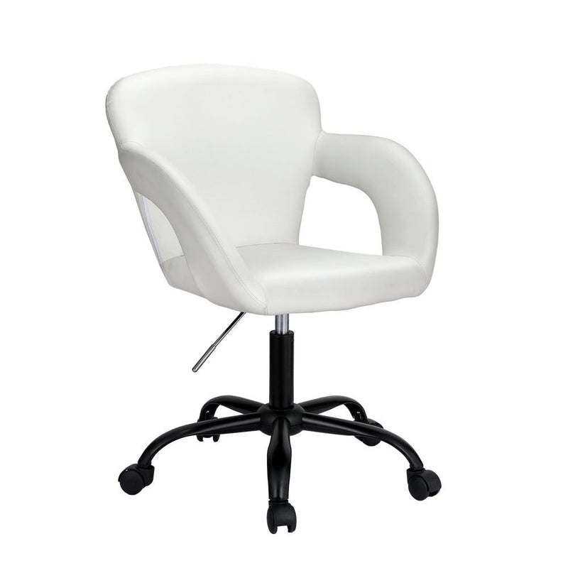 Artiss Office Chair Mid Back White Payday Deals