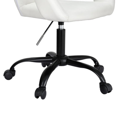 Artiss Office Chair Mid Back White Payday Deals