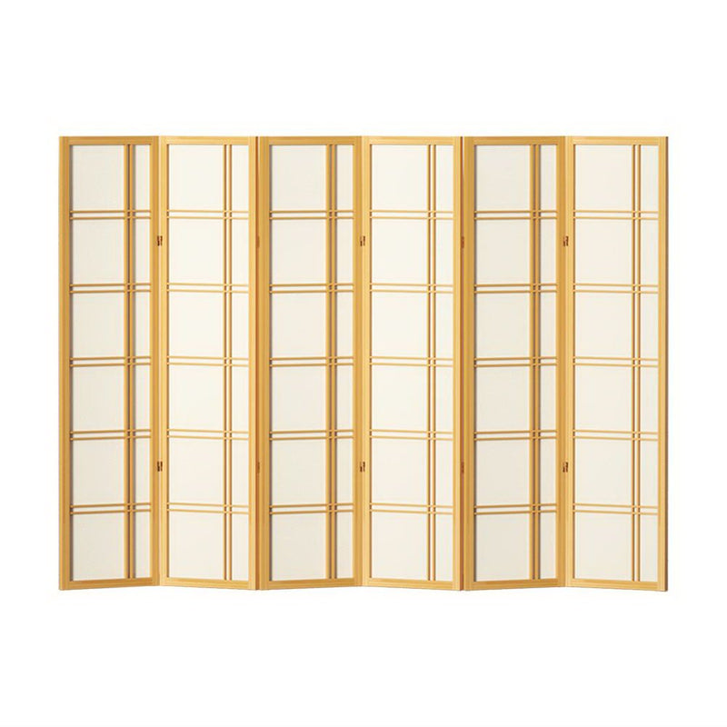 Artiss Room Divider Screen Privacy Wood Dividers Stand 6 Panel Nova Natural Payday Deals