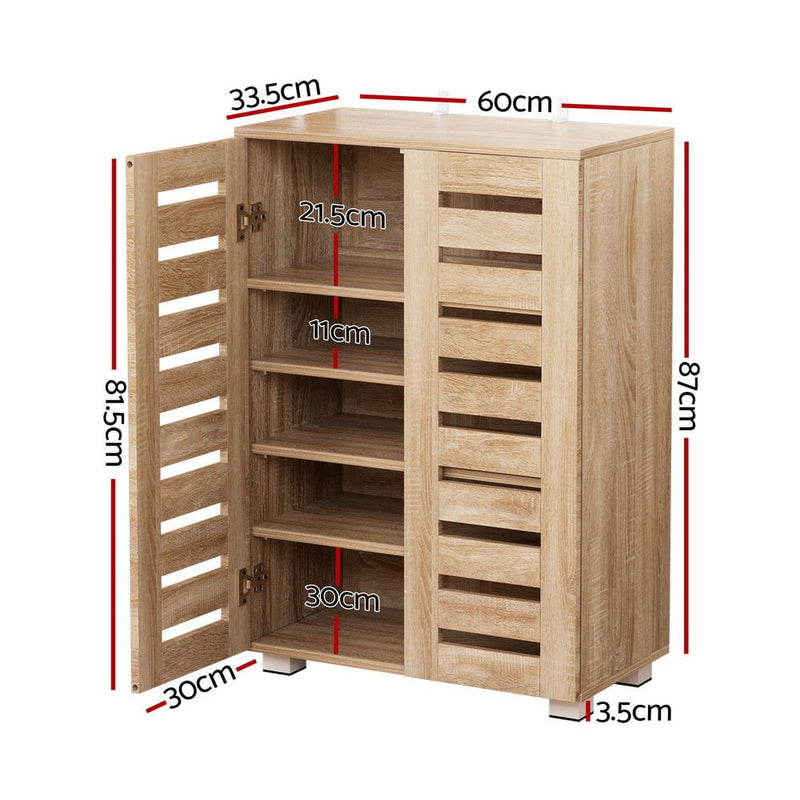 Artiss Shoe Cabinet 20 Pairs 5-tier Wood Alster Payday Deals